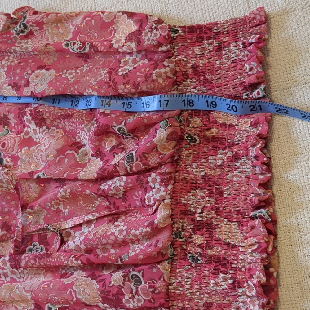 Rachel Zoe Pink Floral Crop Top - Picture 8 of 9